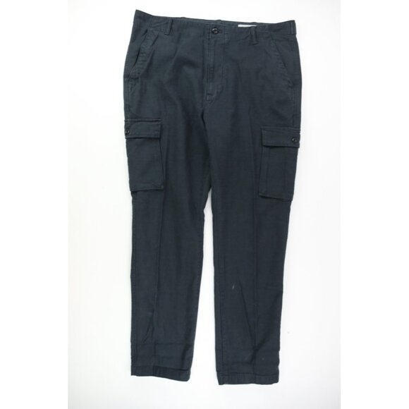 Outerknown Voyager Cargo Pants Mens 36 (Fits 36x31) Gray Military Slub - Picture 1 of 8